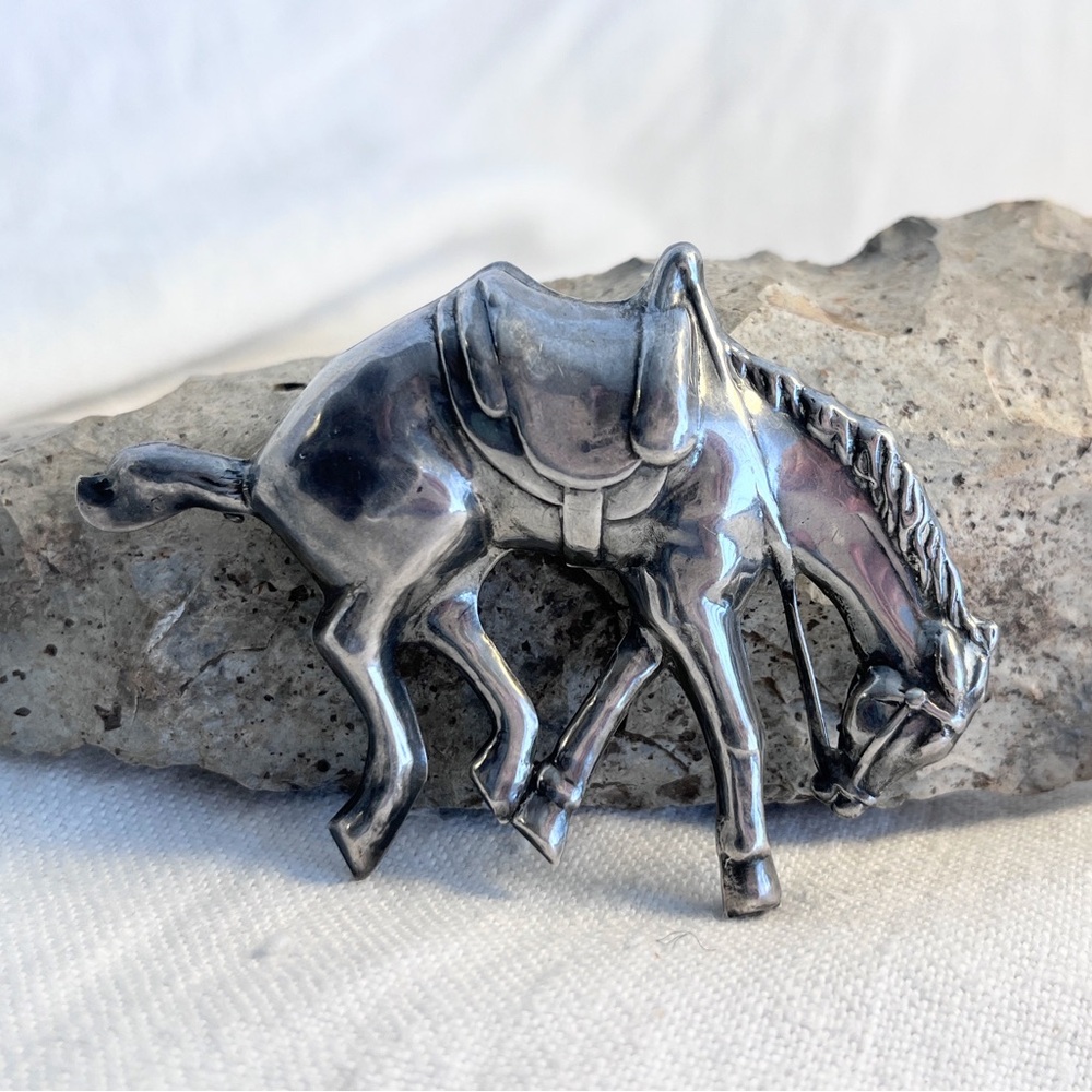 Sterling Silver Horse Brooch